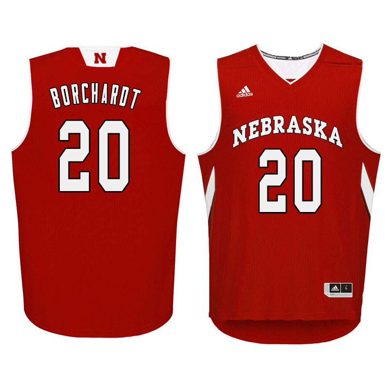 Men Nebraska Cornhuskers #20 Tanner Borchardt College Basketball Jersyes Sale-Red